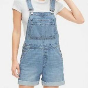 Gap Denim Jean Short Overalls EUC Medium